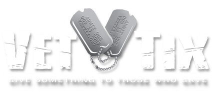 VetTix logo for ticket donation partnership at Cincinnati Fear Fest